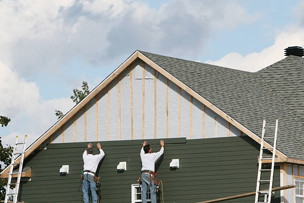 Professional Siding Replacement technician working in Morrisville, NY